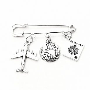Broche Speld Globe Trotter